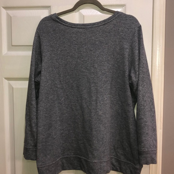 Avenue gray southwestern tassel top size 14/16 - Picture 5 of 6